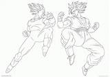 Goku Vegeta Lineart Gogeta Sayayin Ssj4 Ssj2 Saiyan Desenhos Colorir Peleando Dbz Moxie2d Majin Ssj Jiren Paperblog sketch template