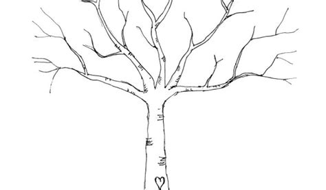 coloring page bare tree coloring home