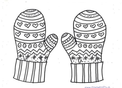 printable winter mittens mandala coloring pages  kids