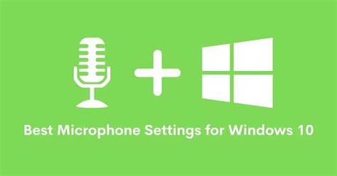 ultimate  microphone settings  windows