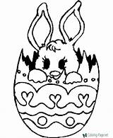 Coloring Pages Easter Print Egg Bunny Printable sketch template