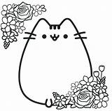 Pusheen Coloring Pages Book Cat Cute Sheets Printable Kids sketch template