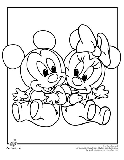 baby disney coloring pages    print