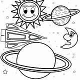 Planetas Planets sketch template