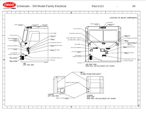 peterbilt truck  model family electrical system manual full wiring diagrams ebay