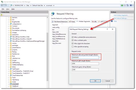Configuring Asp Net And Iis Request Length For Post Data Rick Strahl