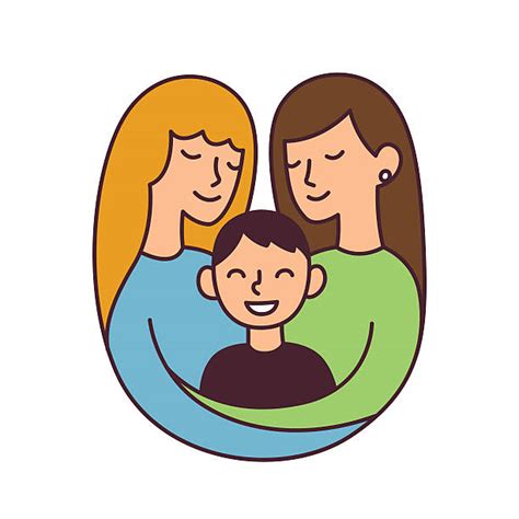 Drawing Of A Lesbians Hugging Illustrations Royalty Free Vector