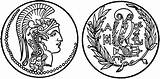 Coin Clipart Ancient Athens Clip Greece Greek Roman Template Cliparts Coloring Sketch Athen Etc Vector Dime Back Library Clipground Person sketch template