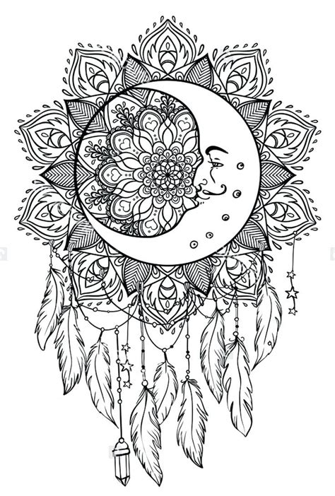 printable dream catcher coloring pages printable world holiday
