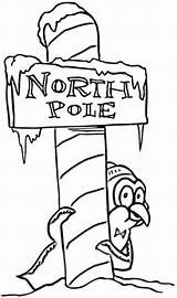 Pole North Coloring Christmas Pages Sign Printable Drawing Supercoloring Colouring Clipart Penguin Color Kids Merry Categories sketch template