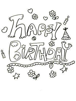 printable birthday coloring cards cards create  print