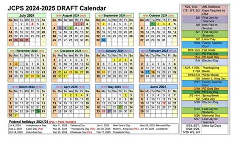 jcps   calendar  school starts   important