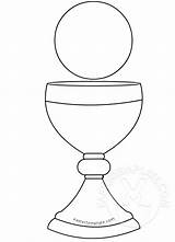 Chalice Communion First Template sketch template