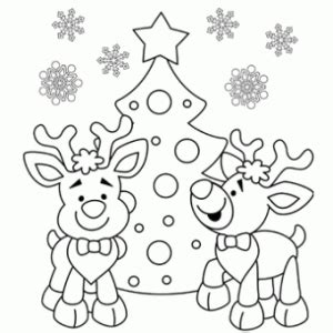 christmas santas reindeer coloring pages crafts  worksheets