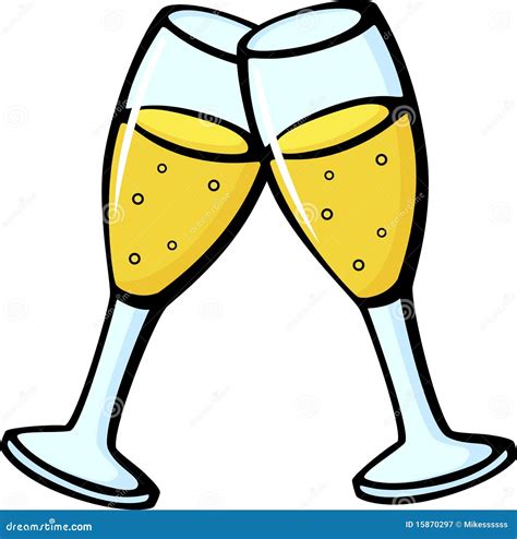 bebida de champagne coloca  brinde da celebracao ilustracao  vetor