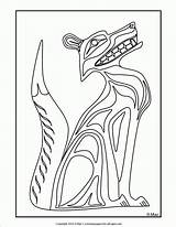 Coloring Pages Northwest Coast Template Indians sketch template
