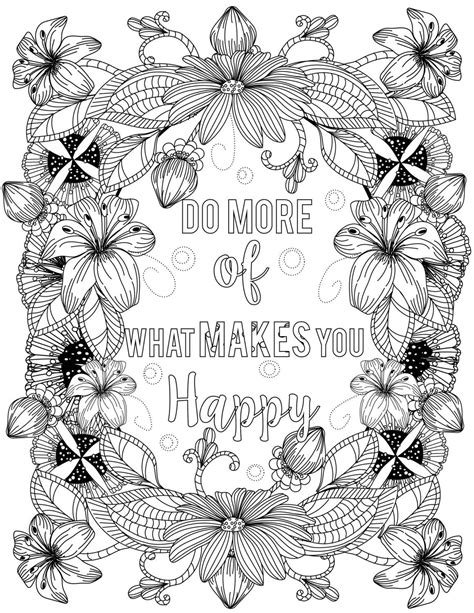 coloring inspirational quotes  uplifting coloring book  adults