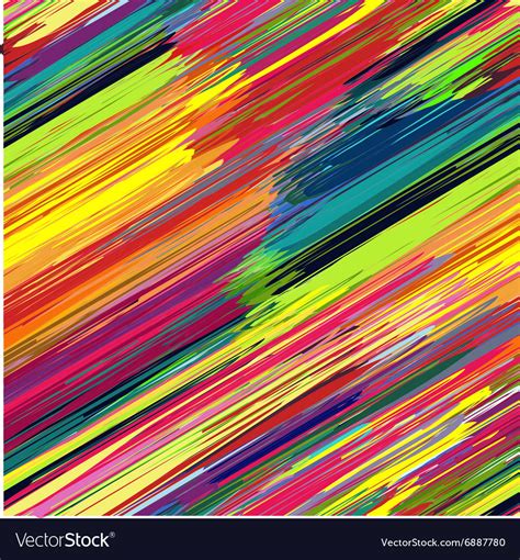 seamless rainbow diagonal stripes color  art vector image