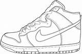 Shoes Coloring Pages Basketball Nike Shoe Printable Jordan Getcoloringpages sketch template