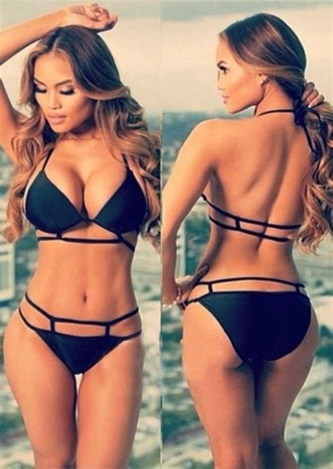 Bikini Negro Dama Traje De Baño Talla Chica Playa Moda Sexy 500 00