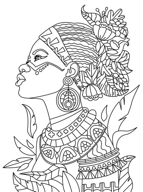 african queen drawing  getdrawings