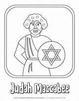 Maccabee Judah Planerium Hanukkah David sketch template