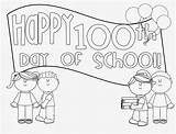 Coloring 100th School Pages Printable 100 Days Sheets Happy Printables Popular Coloringhome sketch template