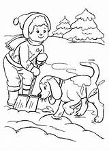 Coloring Pages Hiver Chien Gif sketch template