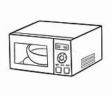 Microwave sketch template