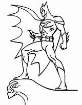 Batman Coloring Pages Cartoon Kids Printable Superhero Momjunction sketch template