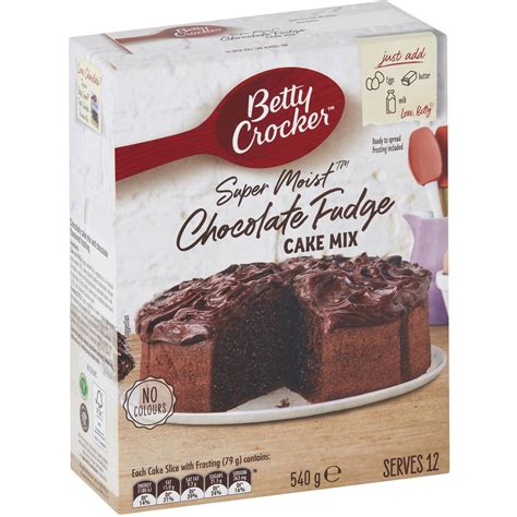 betty crocker chocolate fudge cake mix cake mix  woolworths