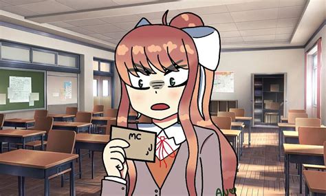 Monika Gets Mad Doki Doki Literature Club Amino
