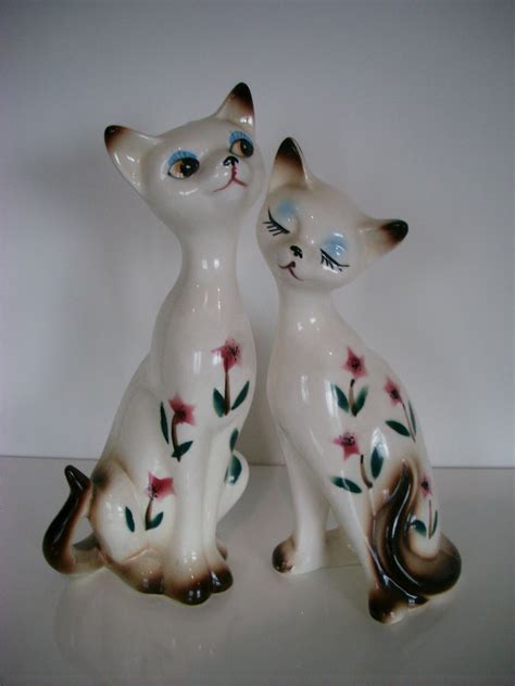 vintage ceramic cats lucychan flickr