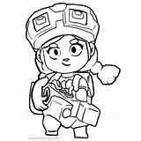 Shelly Brawl Stars Coloring Pages Little Xcolorings 500px 37k Resolution Info Type  Size Jpeg sketch template