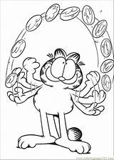 Garfield Runaway Pancake sketch template
