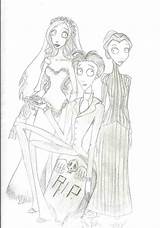 Corpse Bride Victor Coloring Pages Emily Template sketch template