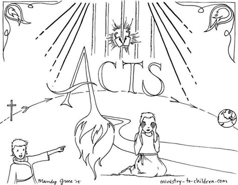 acts bible book coloring page  childrens ministry resources