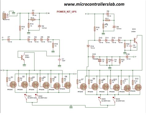 ups uninterruptible power supply circuit diagram