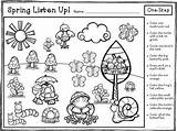 Directions Following Listen Spring Step Worksheets Young Easy Teacherspayteachers sketch template