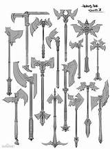 Drawing Axes Weapons Anime Axe Battle Concept Fantasy Weapon Draw Sci Fi Axed Medieval Sketch Autodestruct Manga Reference Darksiders Dessin sketch template