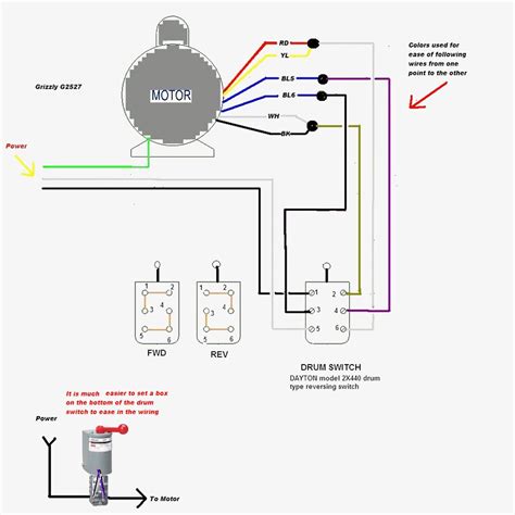 electric motor wiring diagram
