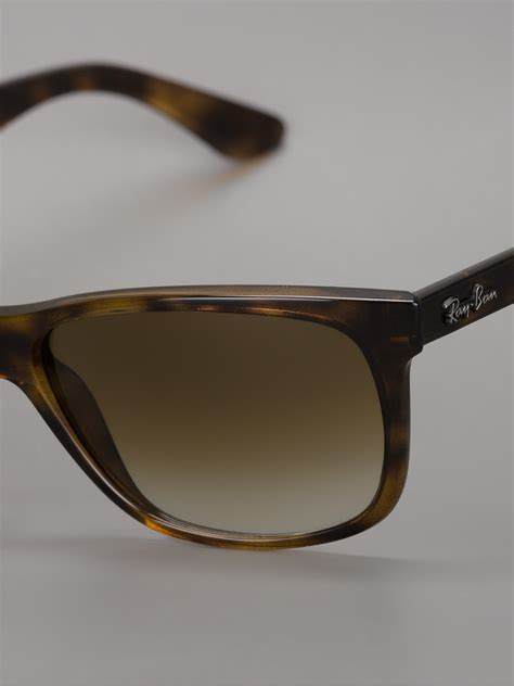 ray ban tortoise shell sunglasses in brown for men lyst