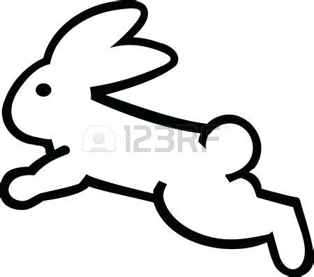 bunny silhouette outline  getdrawings