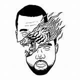 Weeknd Kanye Dope Wiz Khalifa Hip Lean Odd Clipartmag sketch template