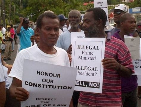 Residents In Dominica Stage Protest Demanding The Resignation Of Prime