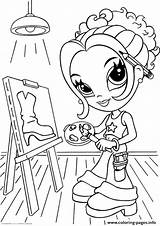 A4 Coloring Pages Printable Lisa Frank Girl Painting Colouring Sheets Print Glamour Kids Girls Size Color Adult Momjunction Little Book sketch template