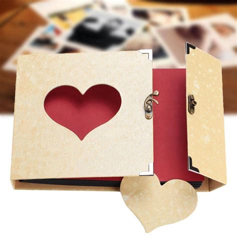 10inch Love Heart Self Adhesive Memory Book Album Flyer Diy Scrapbook