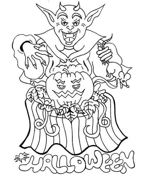 funny halloween coloring book educative printable monster coloring