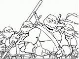 Ninja Turtles Mutant Teenage Coloring Pages Printable Getdrawings sketch template