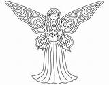Fairy Coloring Pages Printable Colouring Fairies Princess Simple Print Tooth Beautiful Disney Clipart Wing Wings Pdf Gothic Colorings Gif Library sketch template